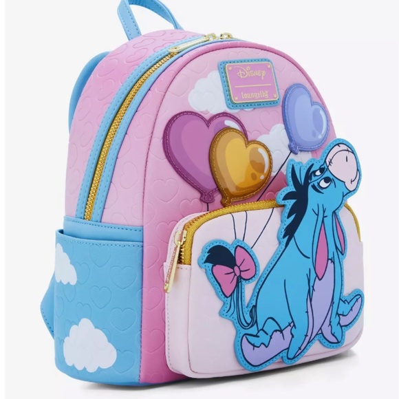 Loungefly Disney Winnie the Pooh Eeyore Balloons Mini Backpack - Picture 3 of 12